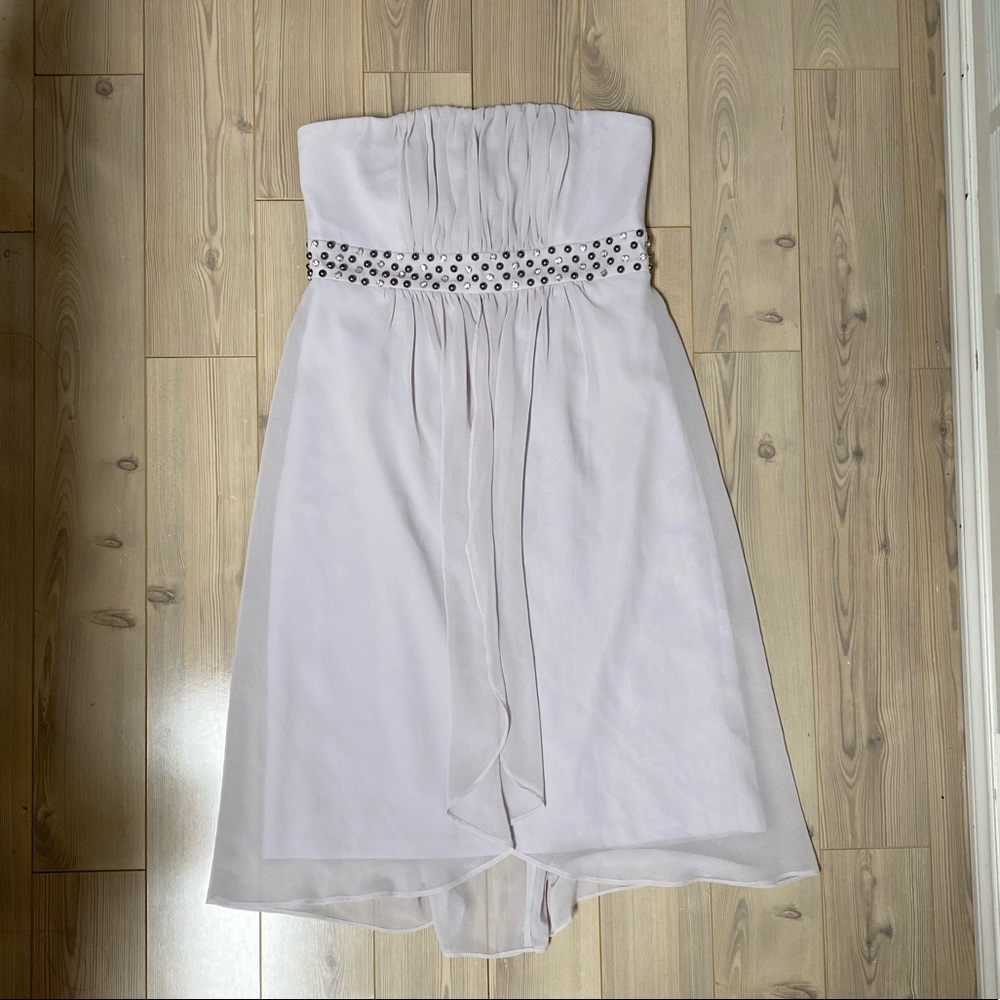 RW&Co Chiffon Strapless Dress US 2